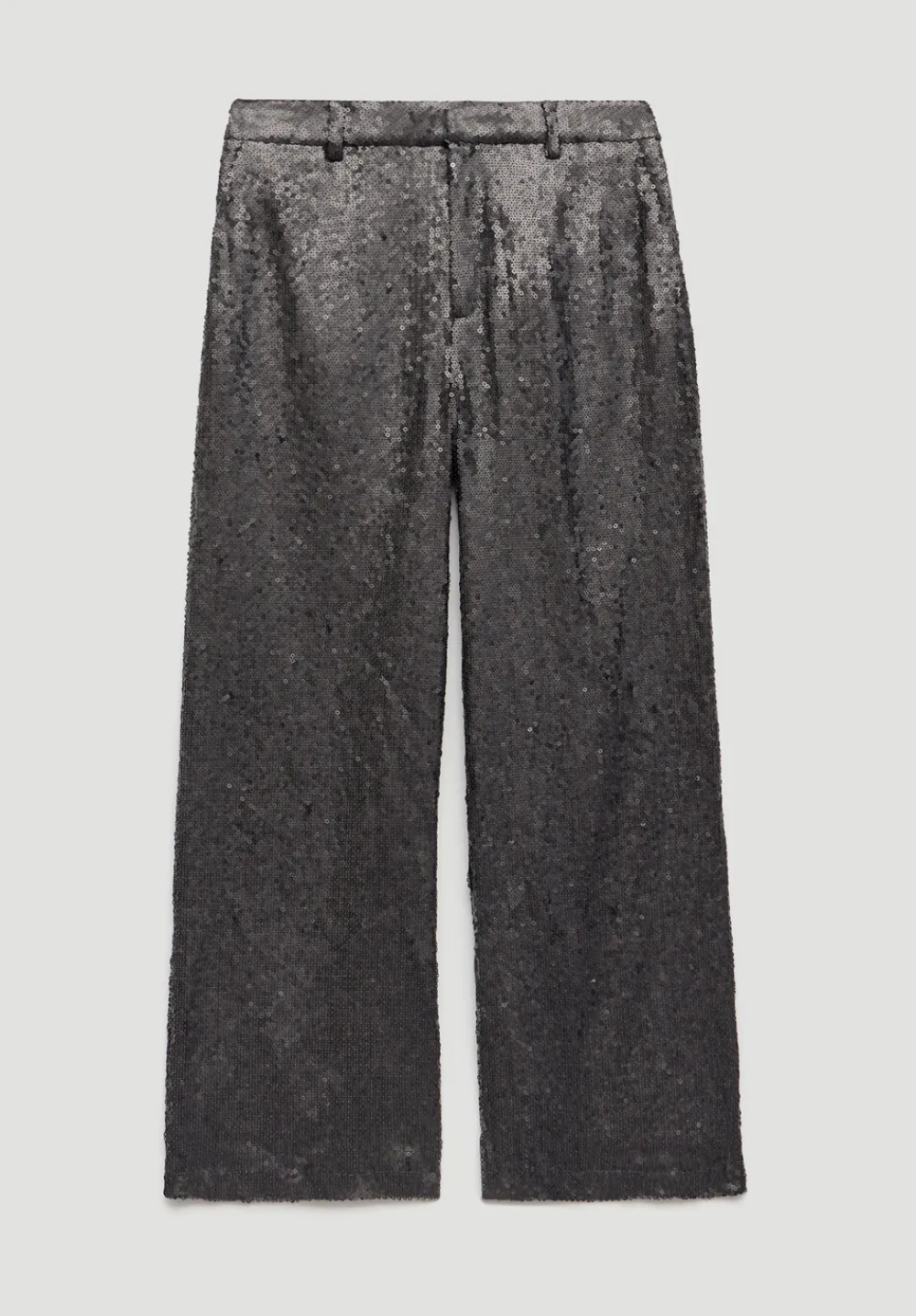 hush Joggers & Leggings|Sequin Wide Leg Trouser Charcoal Grey