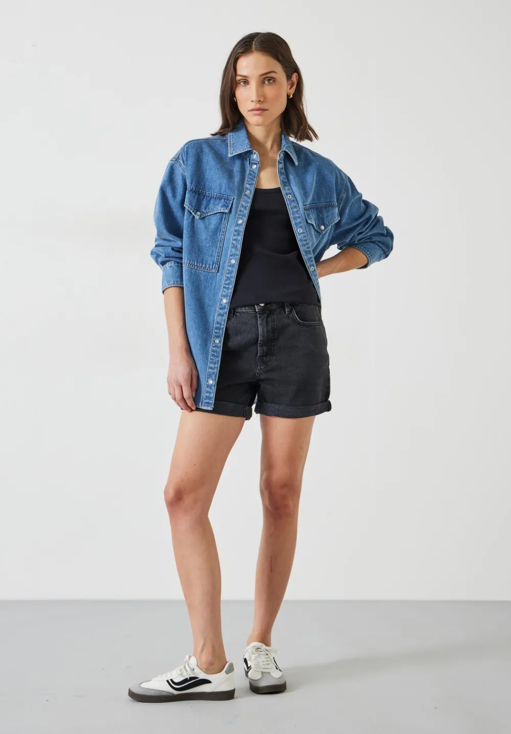 hush Shorts|Shorts Denim Shorts Washed Black