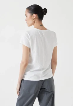 hush Tops & T-Shirts|Slim Fit Cotton Crew T-Shirt White
