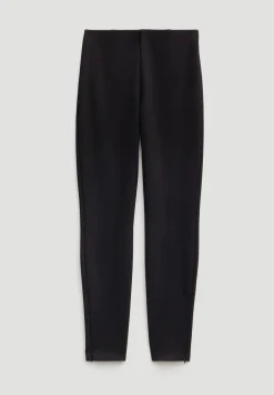 hush Joggers & Leggings|Slim Ponte Zip Detail Cigarette Trouser Black
