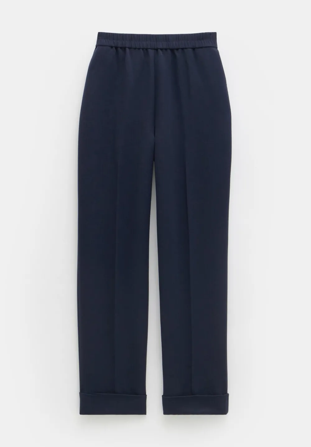 hush Trousers|Slim Pull On Suit Trousers Navy