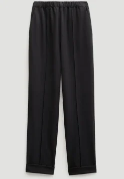 hush Trousers|Slim Pull On Tailored Trousers Black