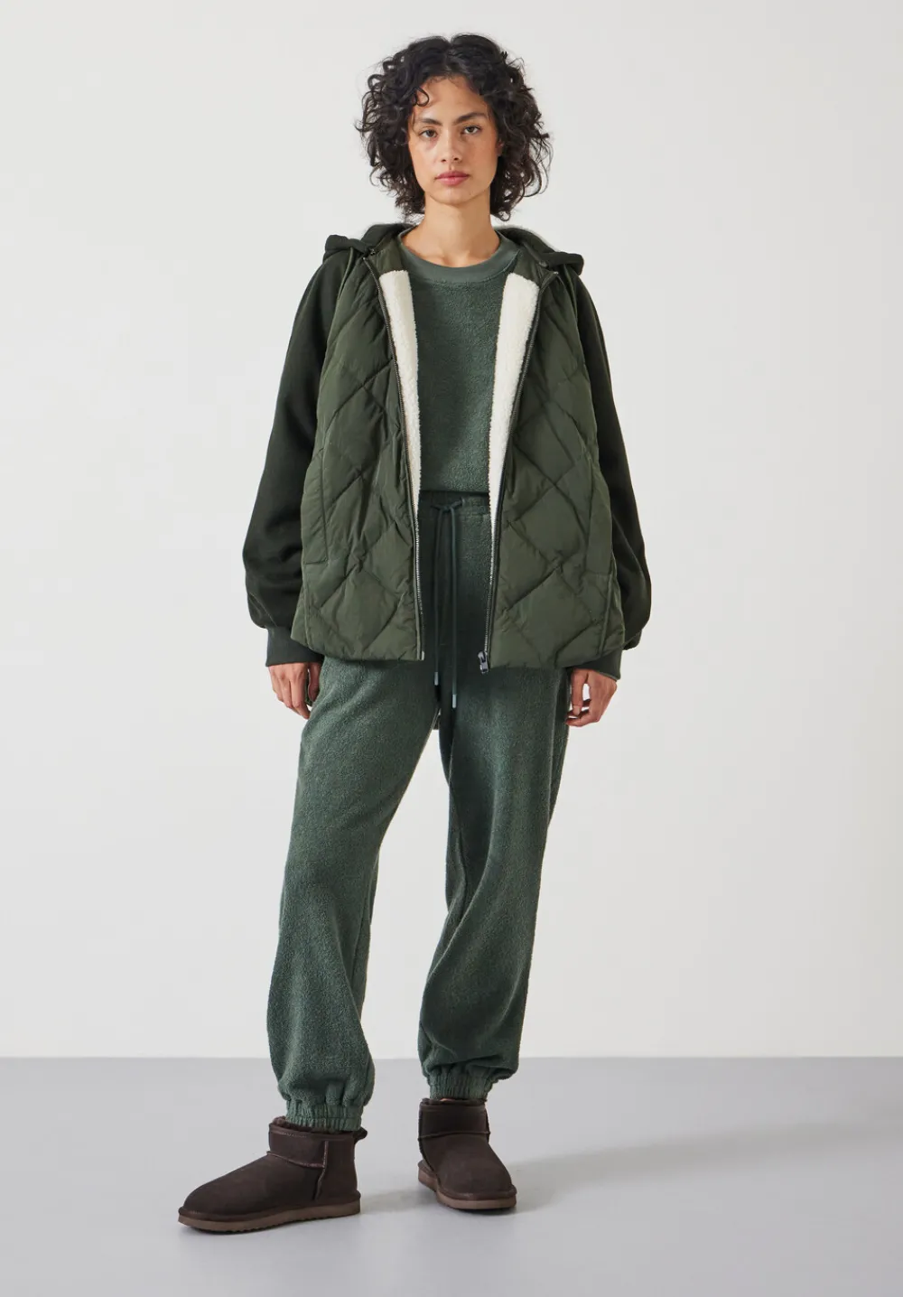 hush Jackets & Coats|Sloane Quilted Jacket Green