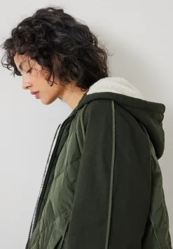 hush Jackets & Coats|Sloane Quilted Jacket Green
