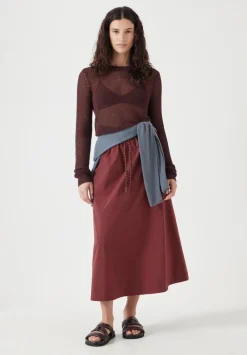 hush Jumpers & Cardigans|Soft Mesh Knitted Jumper Fudge Brown