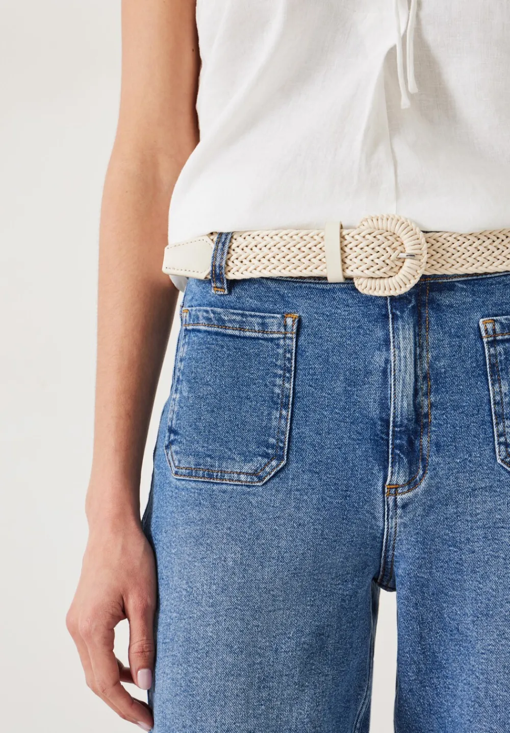 hush Belts|Sol Woven Belt Natural