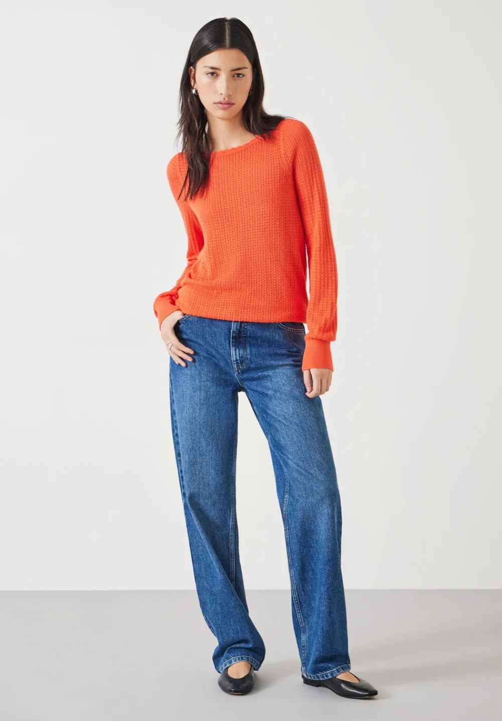 hush Jumpers & Cardigans|Sophia Boat Neck Lightweight Jumper Coral