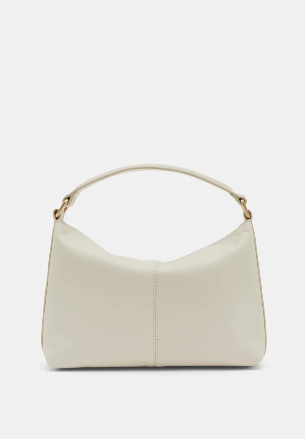 hush Bags|Stevie Leather Crossbody Bag Off White