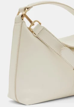 hush Bags|Stevie Leather Crossbody Bag Off White