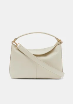 hush Bags|Stevie Leather Crossbody Bag Off White