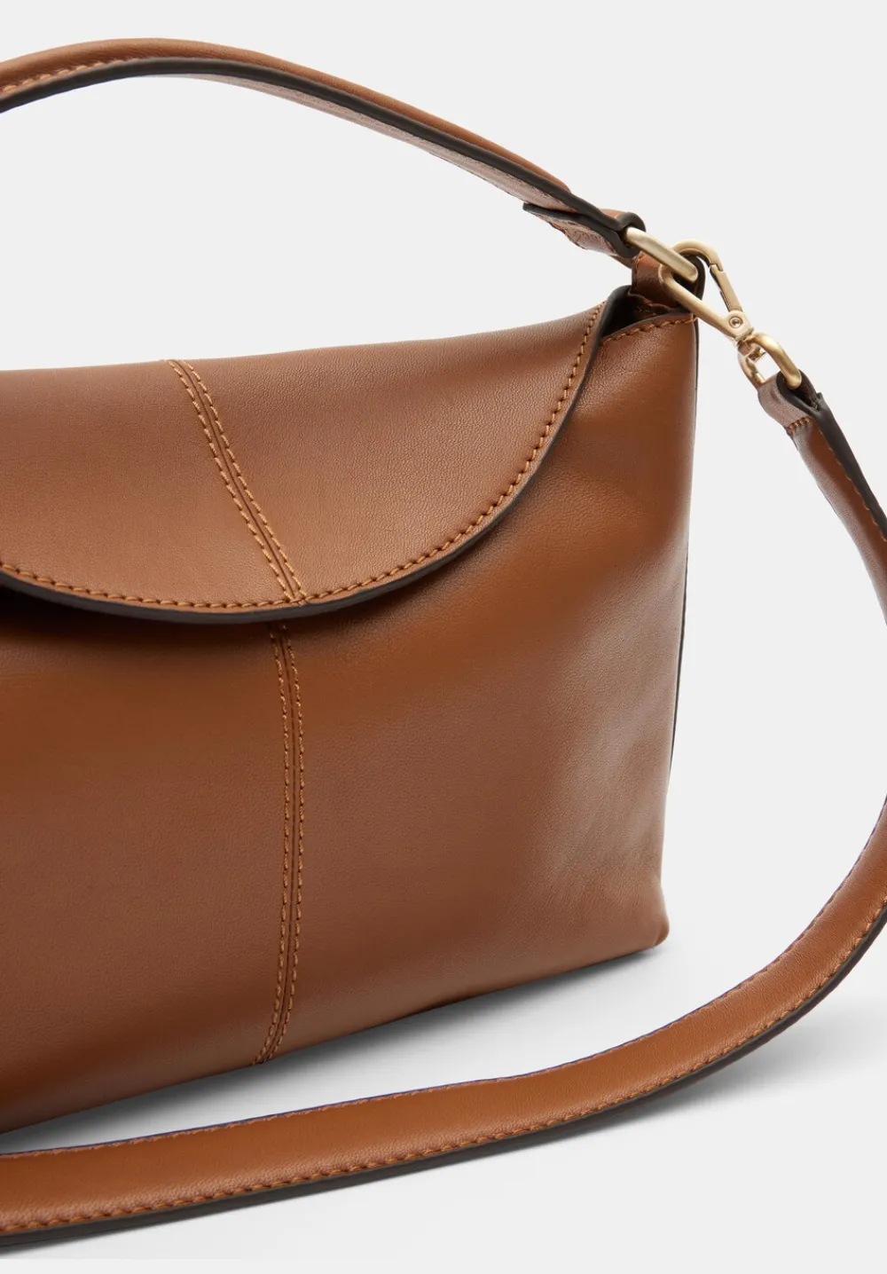 hush Bags|Stevie Leather Crossbody Bag Tan
