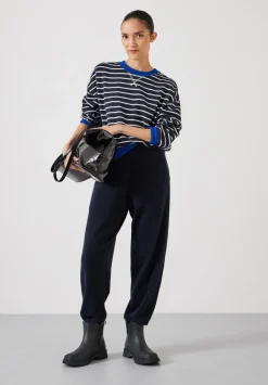 hush Sweatshirts & Hoodies|Stripe Sweatshirt Navy