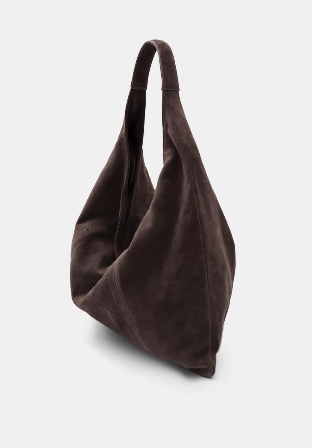 hush Bags|Suede Tote Bag Chocolate brown