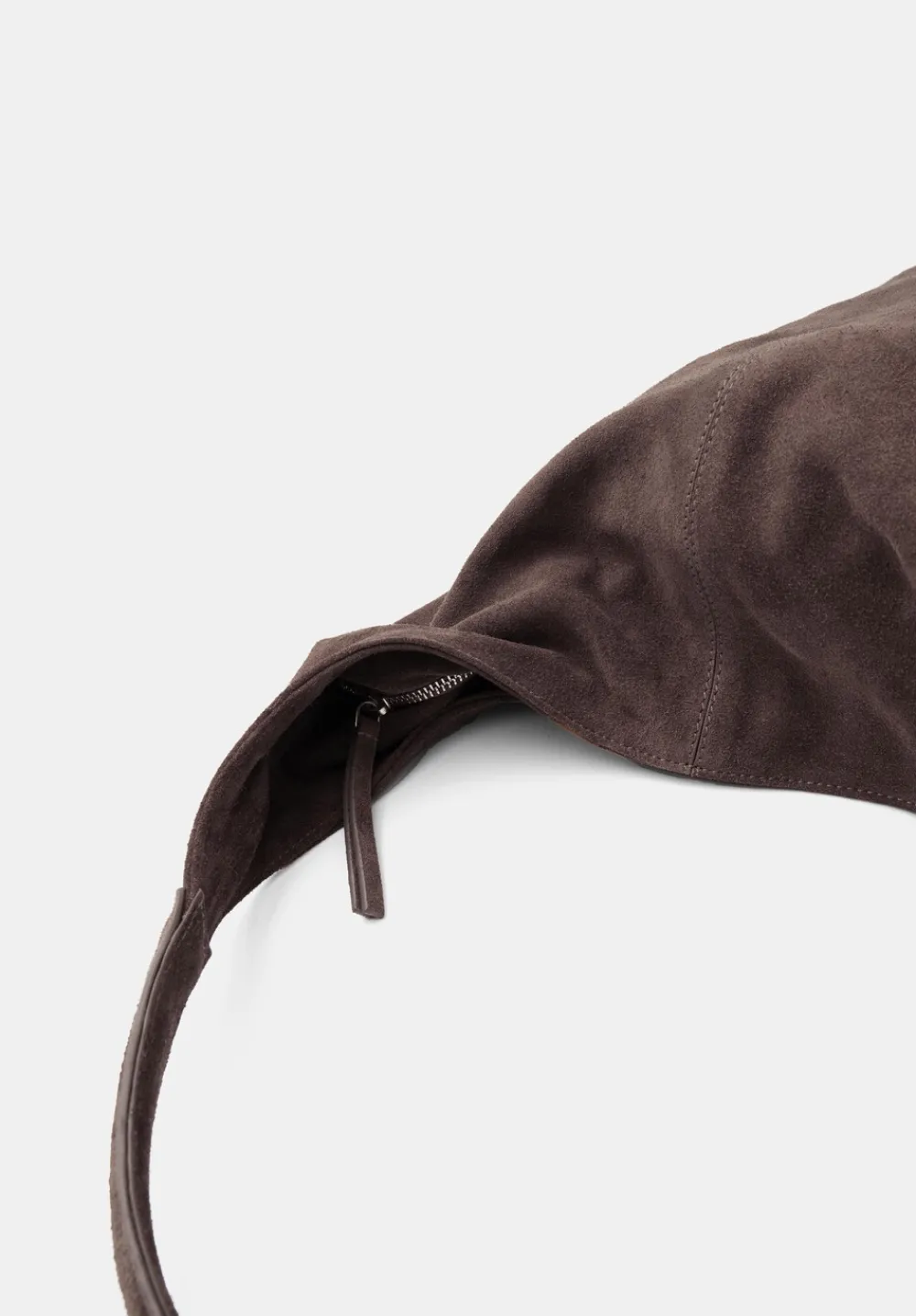 hush Bags|Suede Tote Bag Chocolate brown