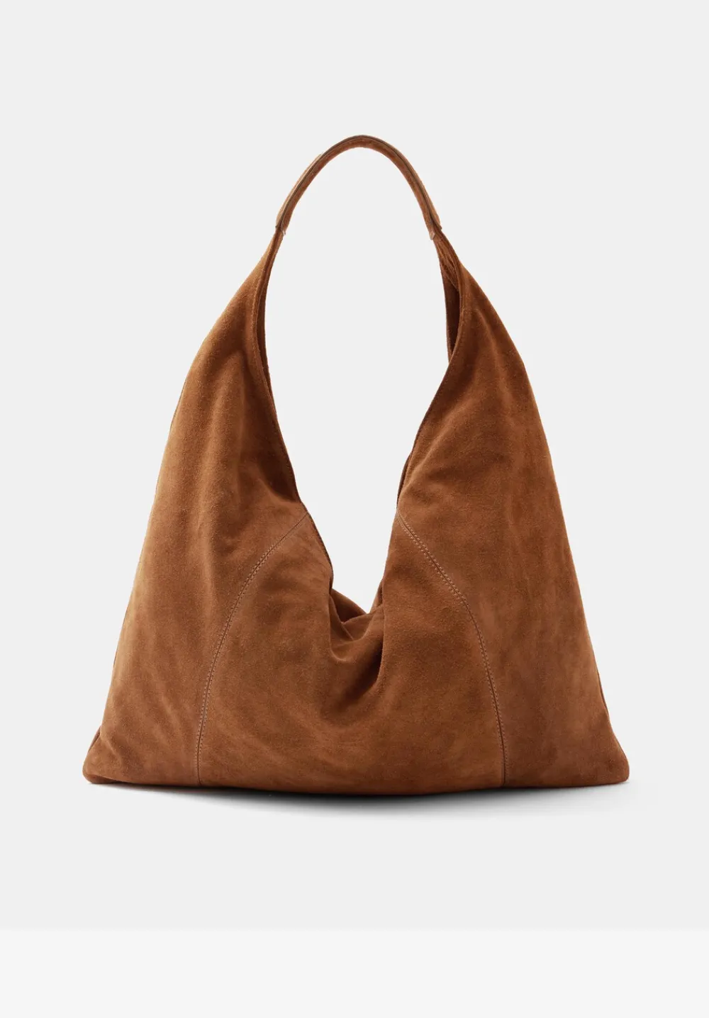 hush Bags|Suede Tote Bag Tan Brown
