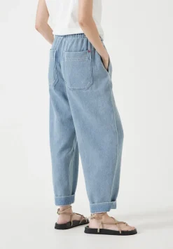 hush Jeans|Supersoft Denim Jack Barrel Leg Jeans Light Blue Authentic