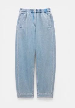 hush Jeans|Supersoft Denim Jack Barrel Leg Jeans Light Blue Authentic