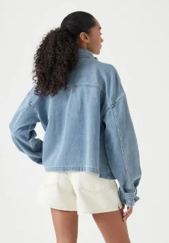 hush Jackets & Coats|Supersoft Denim Melinda Jacket Light Blue Authentic