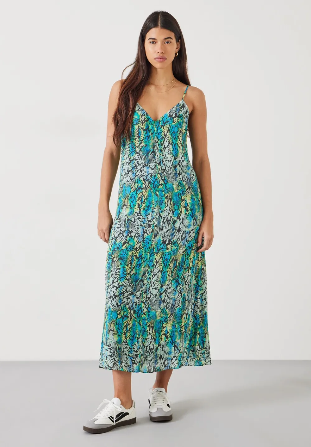 hush Dresses|Sydney Printed Maxi Slip Dress Tie Dye Snake