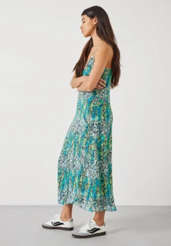 hush Dresses|Sydney Printed Maxi Slip Dress Tie Dye Snake