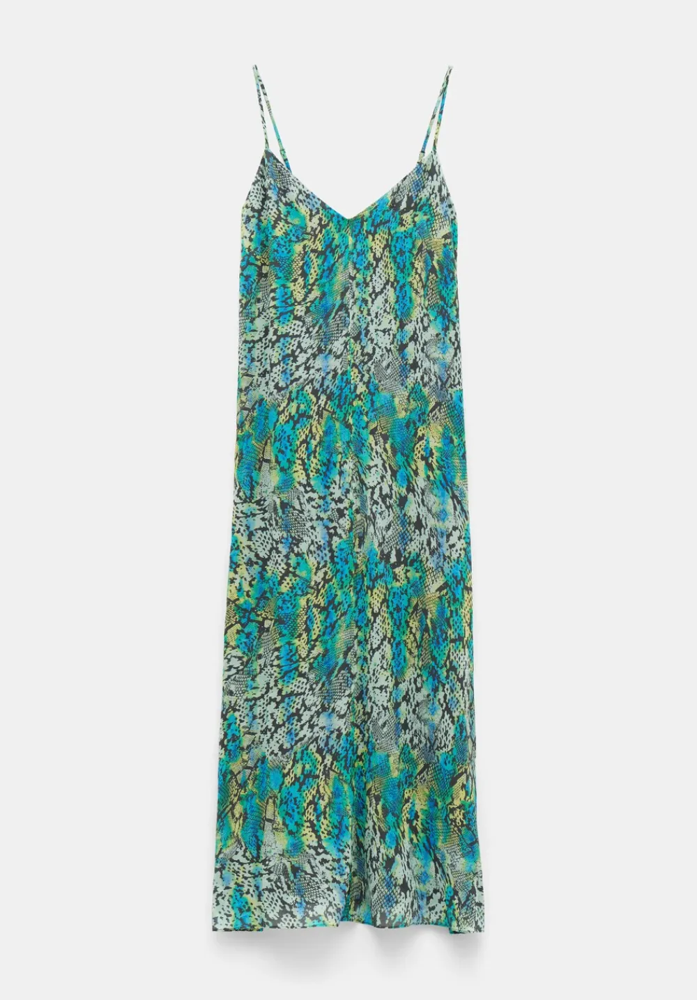 hush Dresses|Sydney Printed Maxi Slip Dress Tie Dye Snake