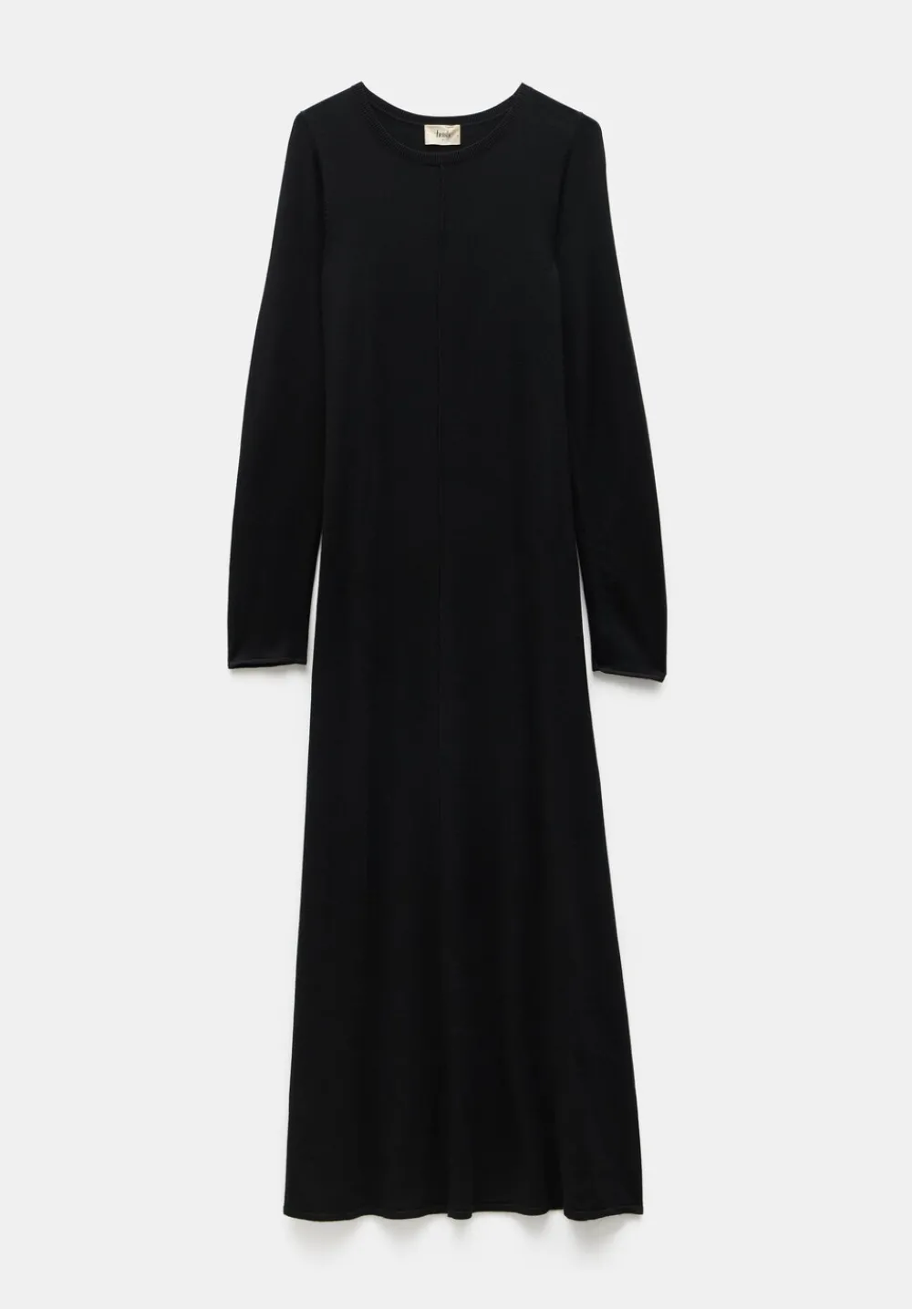 hush Dresses|Talen Long Sleeved Knitted Maxi Dress Black