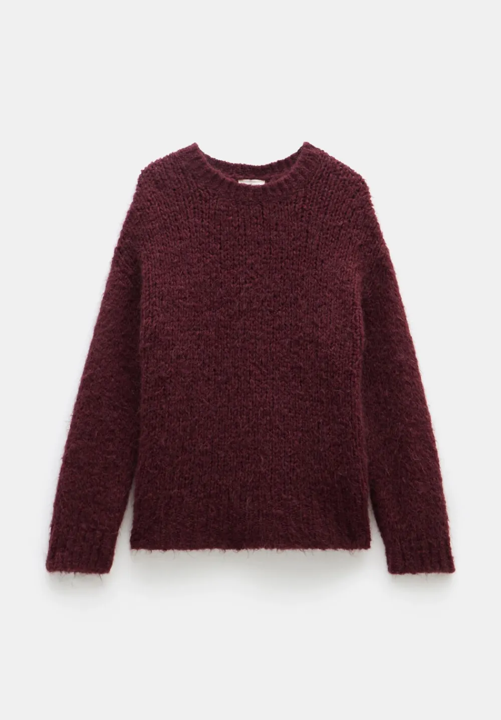 hush Jumpers & Cardigans|Tammy Textured Crew Jumper Wine Red