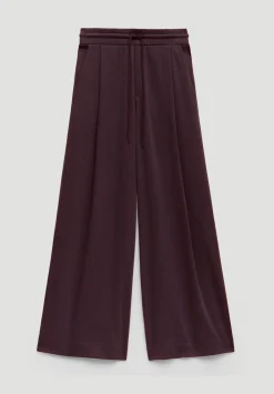 hush Joggers & Leggings|Trousers|Taylor Wide Leg Trouser Dark Plum Purple