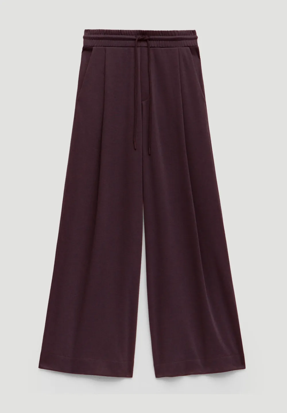 hush Joggers & Leggings|Trousers|Taylor Wide Leg Trouser Dark Plum Purple