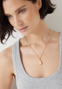 hush Jewellery|Teardrop Pendant Chain Necklace Gold