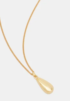 hush Jewellery|Teardrop Pendant Chain Necklace Gold