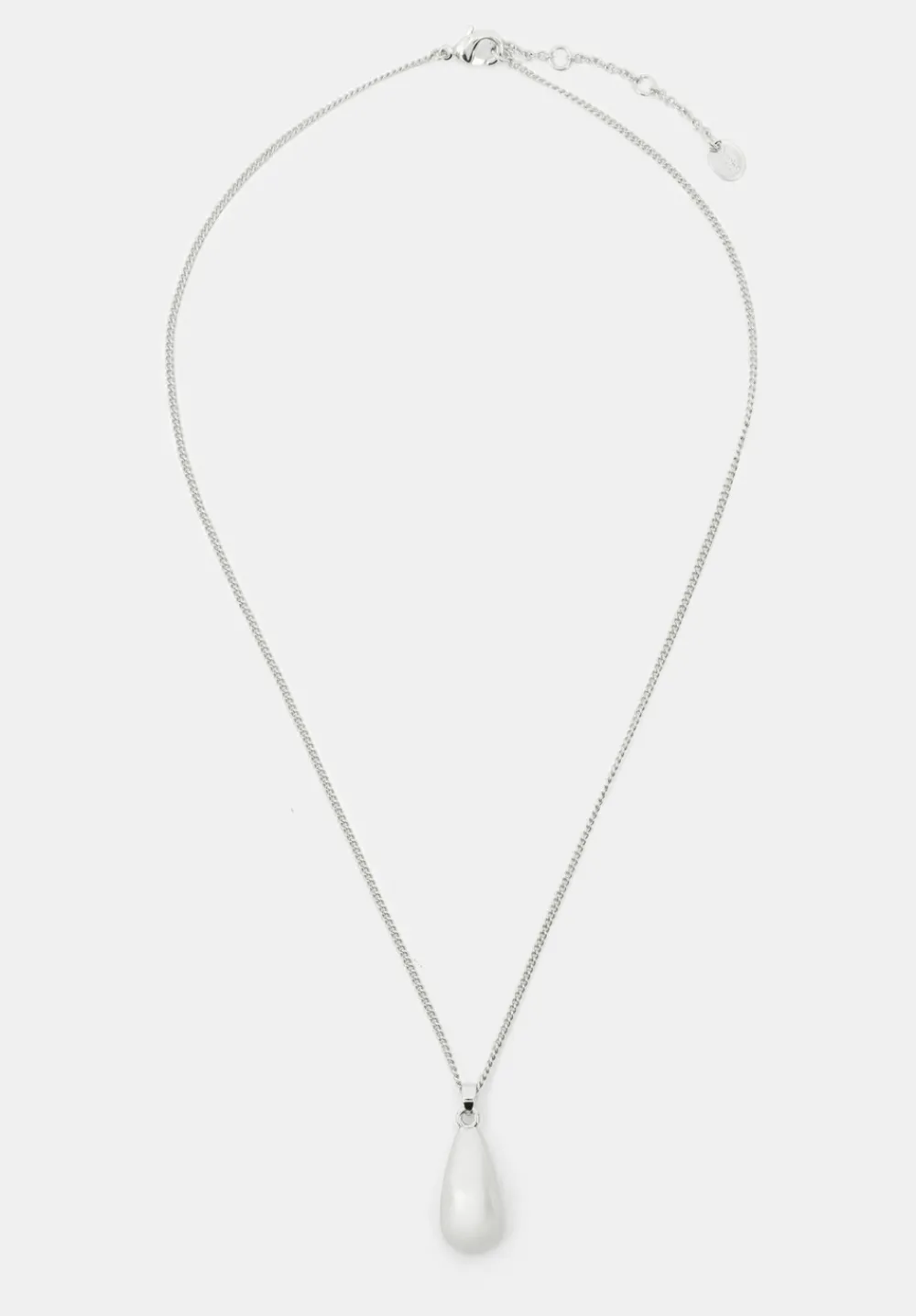 hush Jewellery|Teardrop Pendant Chain Necklace Silver