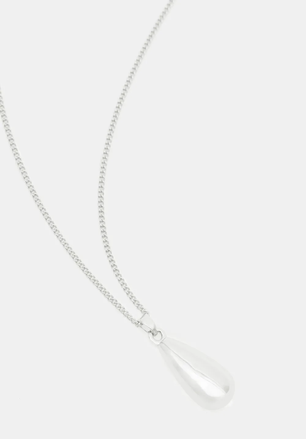 hush Jewellery|Teardrop Pendant Chain Necklace Silver