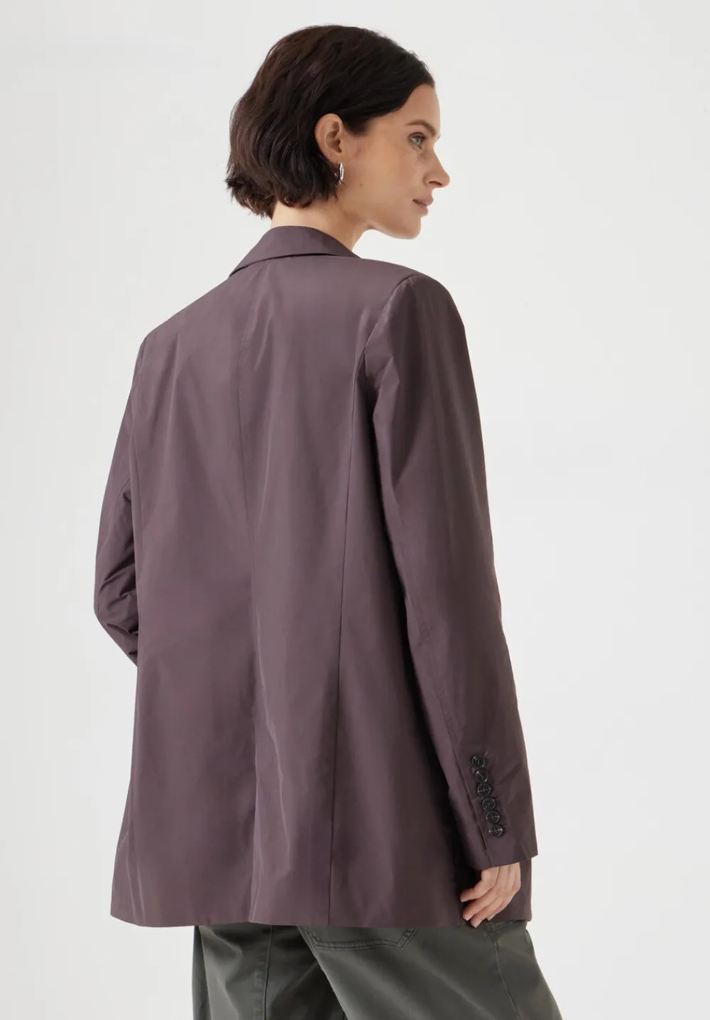 hush Jackets & Coats|Technical Blazer Raisin Brown