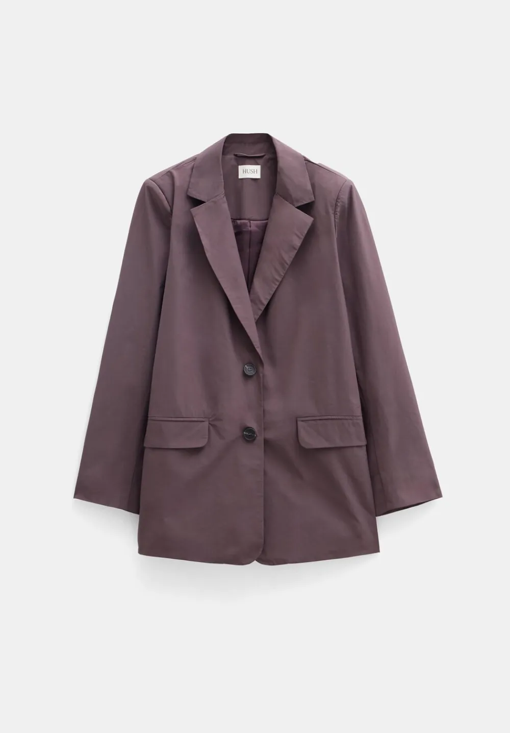 hush Jackets & Coats|Technical Blazer Raisin Brown