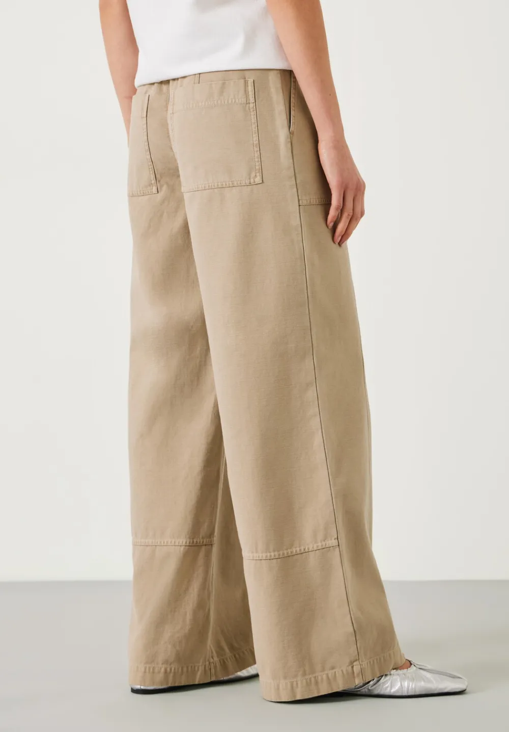 hush Trousers|Thea Wide Leg Trousers Soft Brown