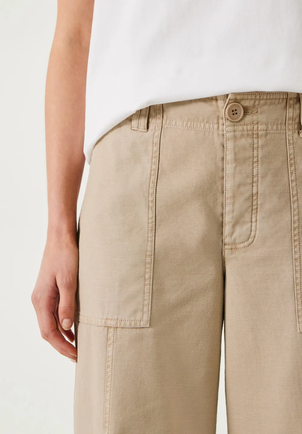 hush Trousers|Thea Wide Leg Trousers Soft Brown
