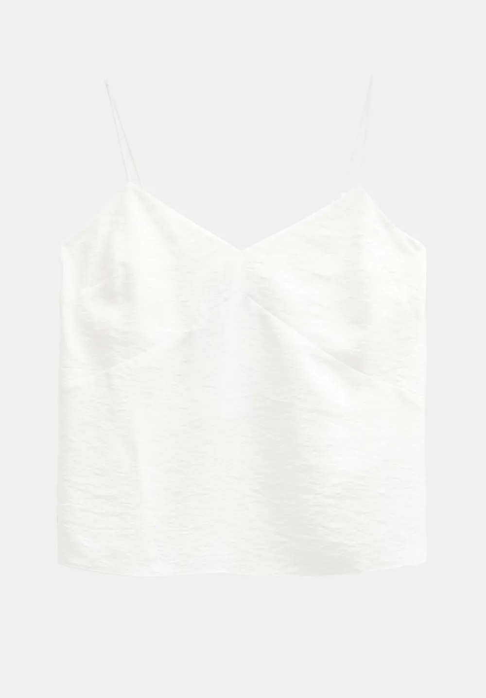 hush Tops & T-Shirts|Thin Strap V-Neck Cami Ecru White