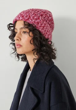 hush Hats|Tilly Twist Beanie Red Pink Tweed