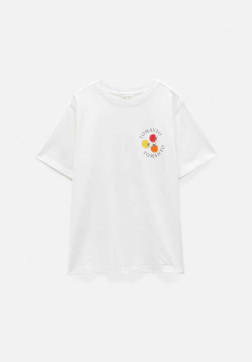 hush Tops & T-Shirts|Tomayto Tomahto Graphic T-Shirt Ecru