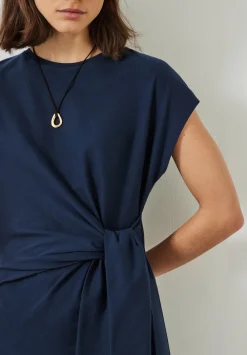 hush Dresses|Trinny Jersey Midi Dress Midnight Navy