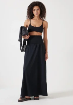 hush Dresses|Tube Maxi Dress Black