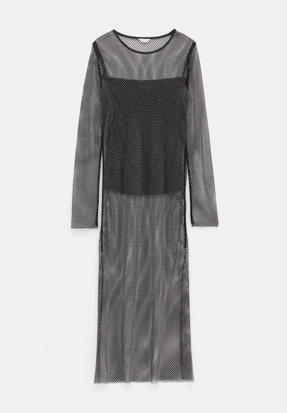hush Tops & T-Shirts|Una Sparkle Longline Top Black