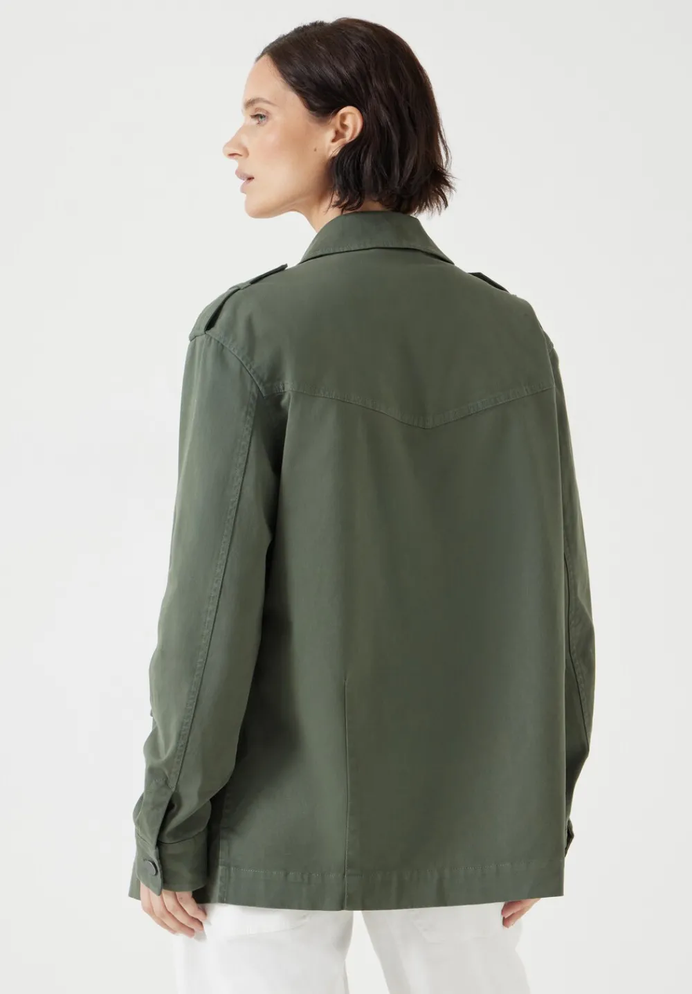 hush Jackets & Coats|Utility Jacket Khaki Green