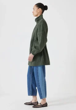 hush Jeans|Jackets & Coats|Utility Parka Jacket Dark Khaki Green