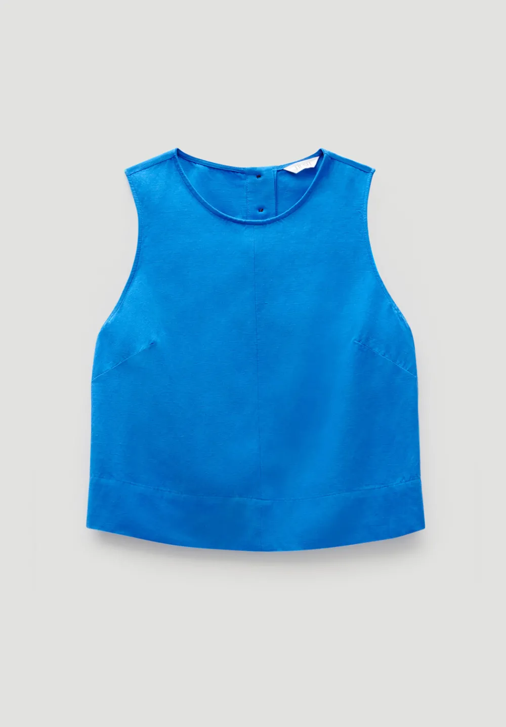 hush Tops & T-Shirts|Vera Linen Blend Shell Top Sapphire Blue
