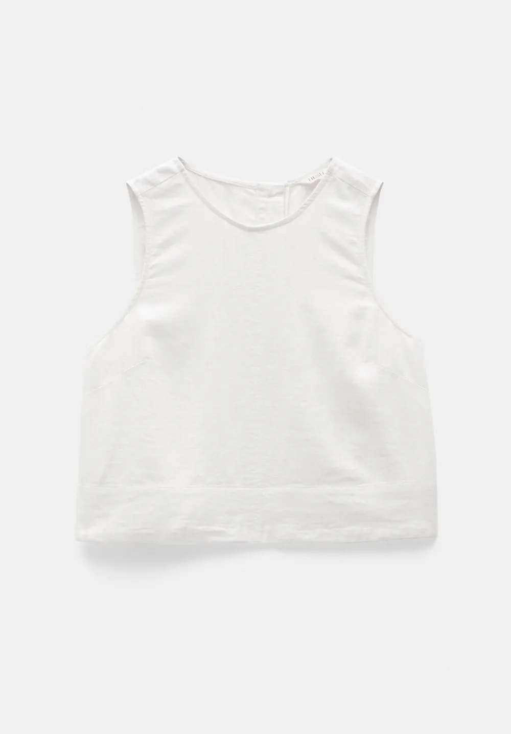 hush Tops & T-Shirts|Vera Linen Blend Shell Top Off White