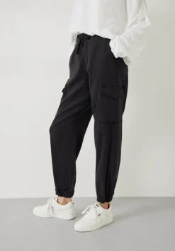 hush Skirts|Trousers|Washed Cargo Trousers Washed Black