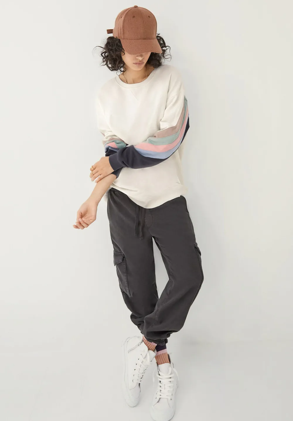 hush Trousers|Washed Cargo Trousers Washed Black