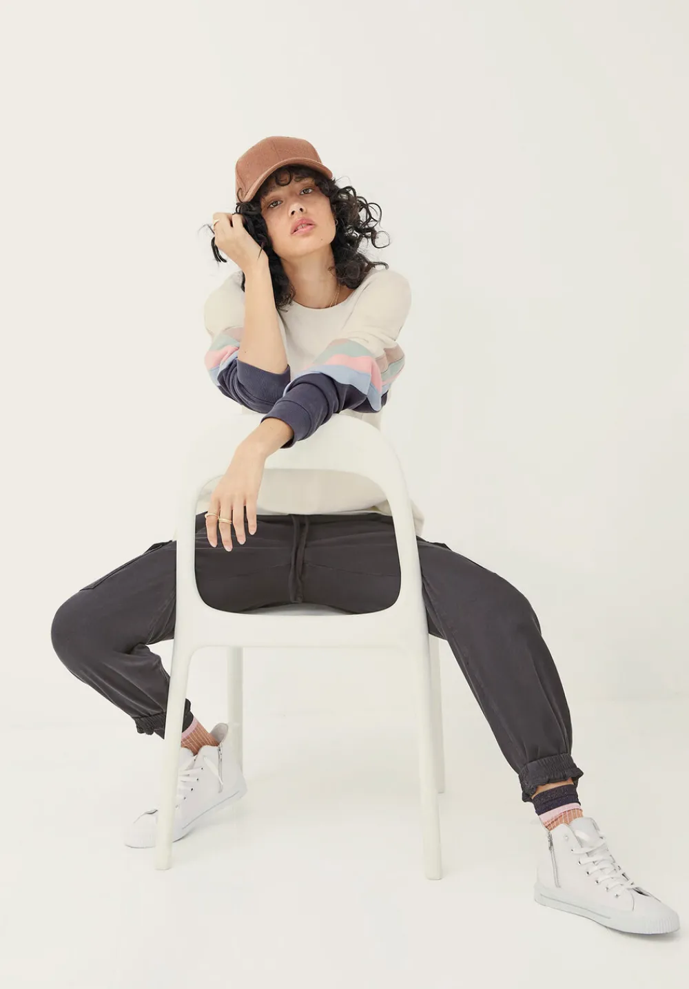 hush Trousers|Washed Cargo Trousers Washed Black